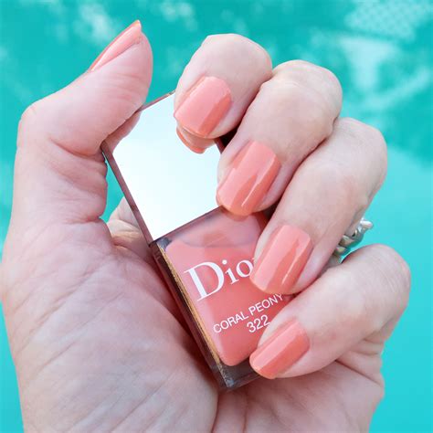 dior coral peony nail polish